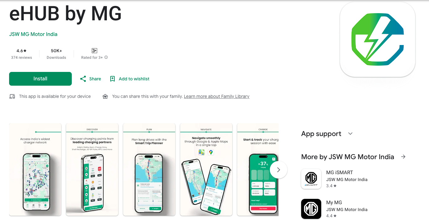 MG eHub becomes India’s largest EV charging app with access to 22,500 charging points nationwide